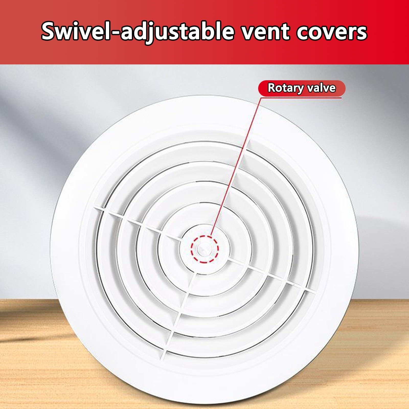 LüFtungsgitter, 150mm LüFtungsabdeckung, Insektennetz, Grillabdeckung, Zuluft Abluft Gitter LüFtung, Ventilation Grille FüR BelüFtung Zur Bad, Abluftschlauch, Wand, KüChe(Weiß,4 Pieces 200mm(8in))