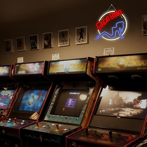 Miniatura 9 de Bada Bing Letreros de Neón LED Letrero para Dormitorio Mercancía de Los Soprano Letrero Luminoso Letrero de Luz de Neón con USBInterruptor Operado