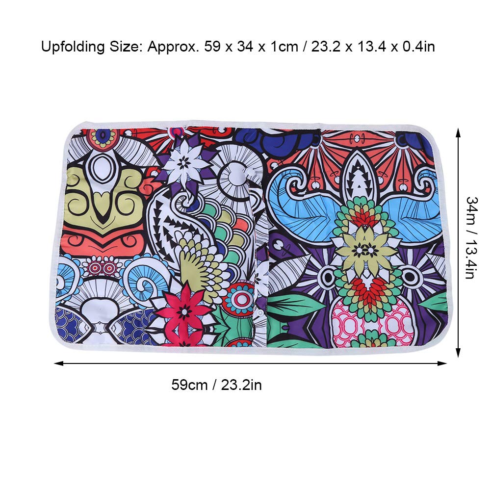 Portable Baby Changing Mat, Multifunctional Infant Urine Pad Waterproof Baby Underpad Household Travel Portable Underpad(#1) - Image 4