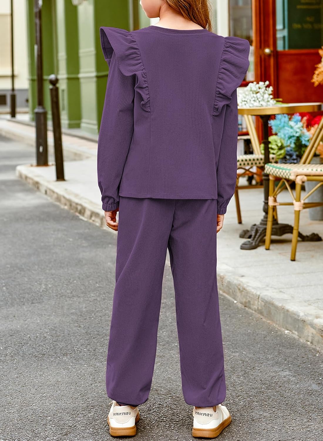 blibean Girls 2025 Fall Clothes Sets Kids Corduroy Sweat Outfits Size 6-15 Years Old - Image 3