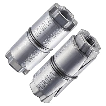 Wensilon 100 pcs 5/16x1-5/8x5/8 Double Expansion Anchor, Zinc Plated Double Expansion Shield Anchors, Double Expansion Shields,for Masonry, Concrete, Brick or Block