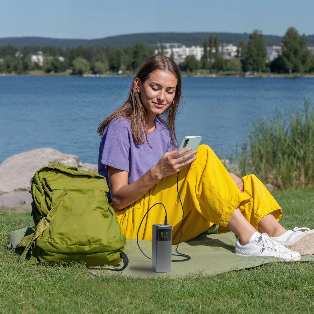 Hama Power Pack "High Power" - Zewnętrzny Akumulator 20000mAh, Szybkie Ładowanie 65W, Power Delivery, Quickcharge, 2x USB-C, 1x USB-A, Kompaktowy Format Podróżny