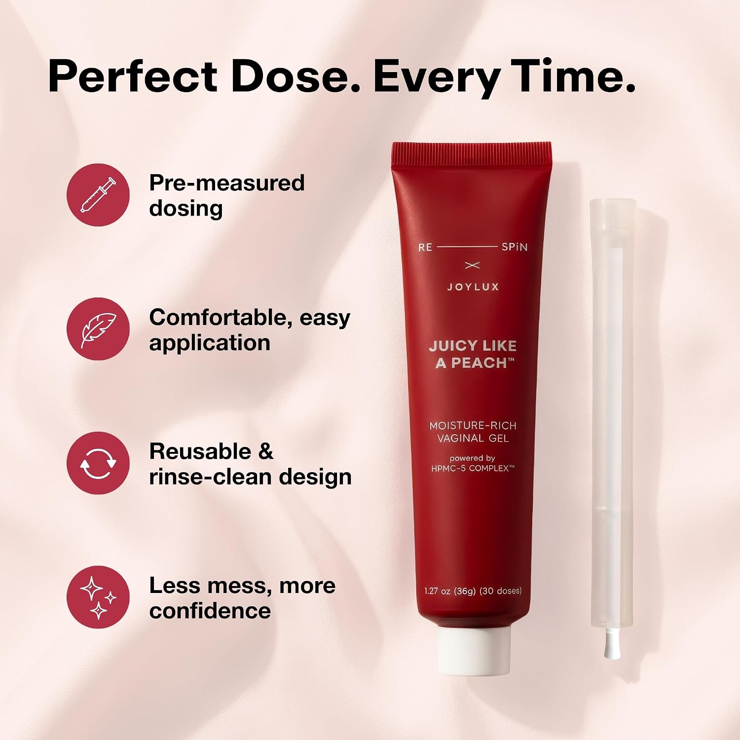 Joylux X Halle Berry JUICY LIKE A PEACH Vaginal Moisturizer with HPMC-5 Complex for Vaginal Dryness Relief