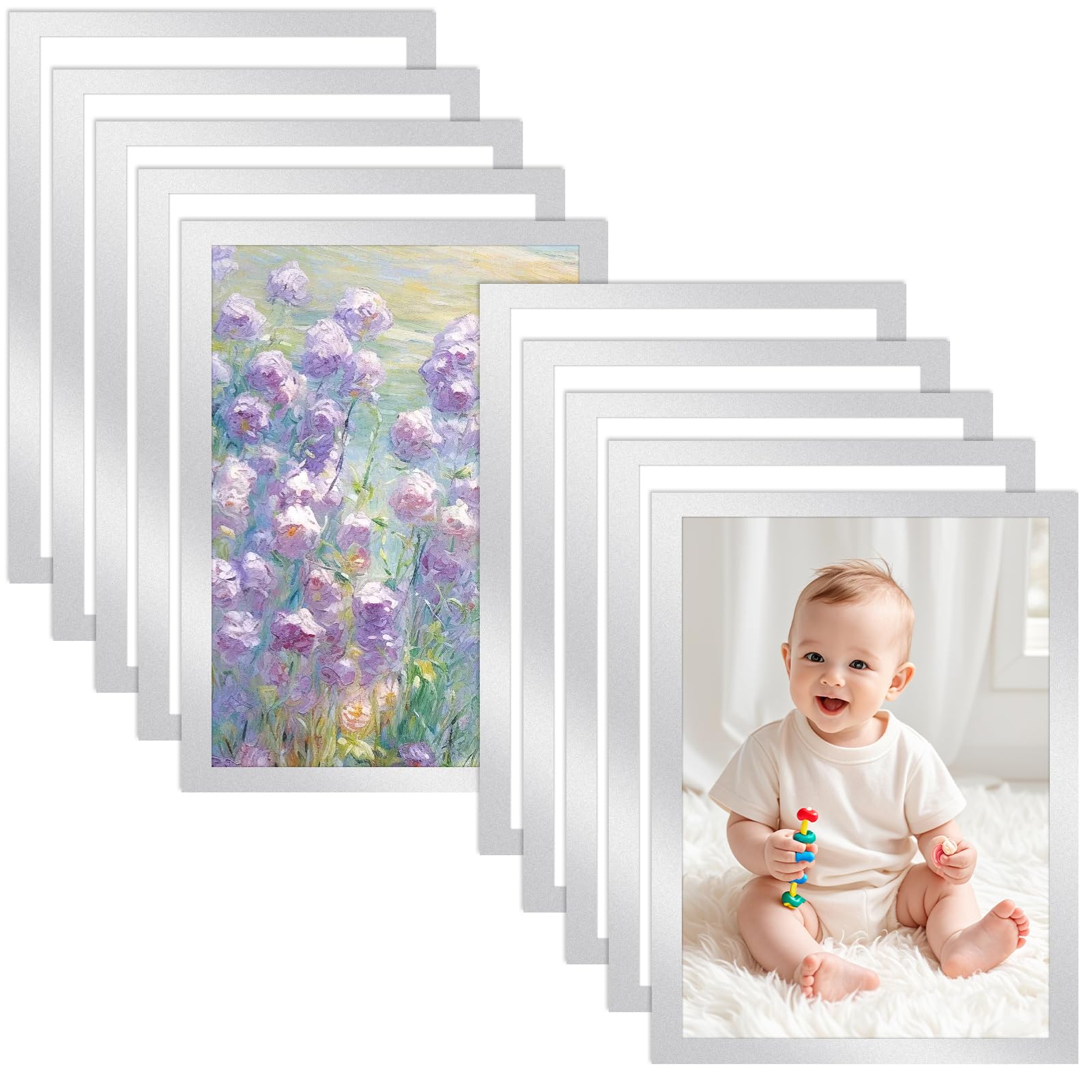 Cadres pour posters A4 autocollants Wanheart pour organiser les dessins et plannings de la maison