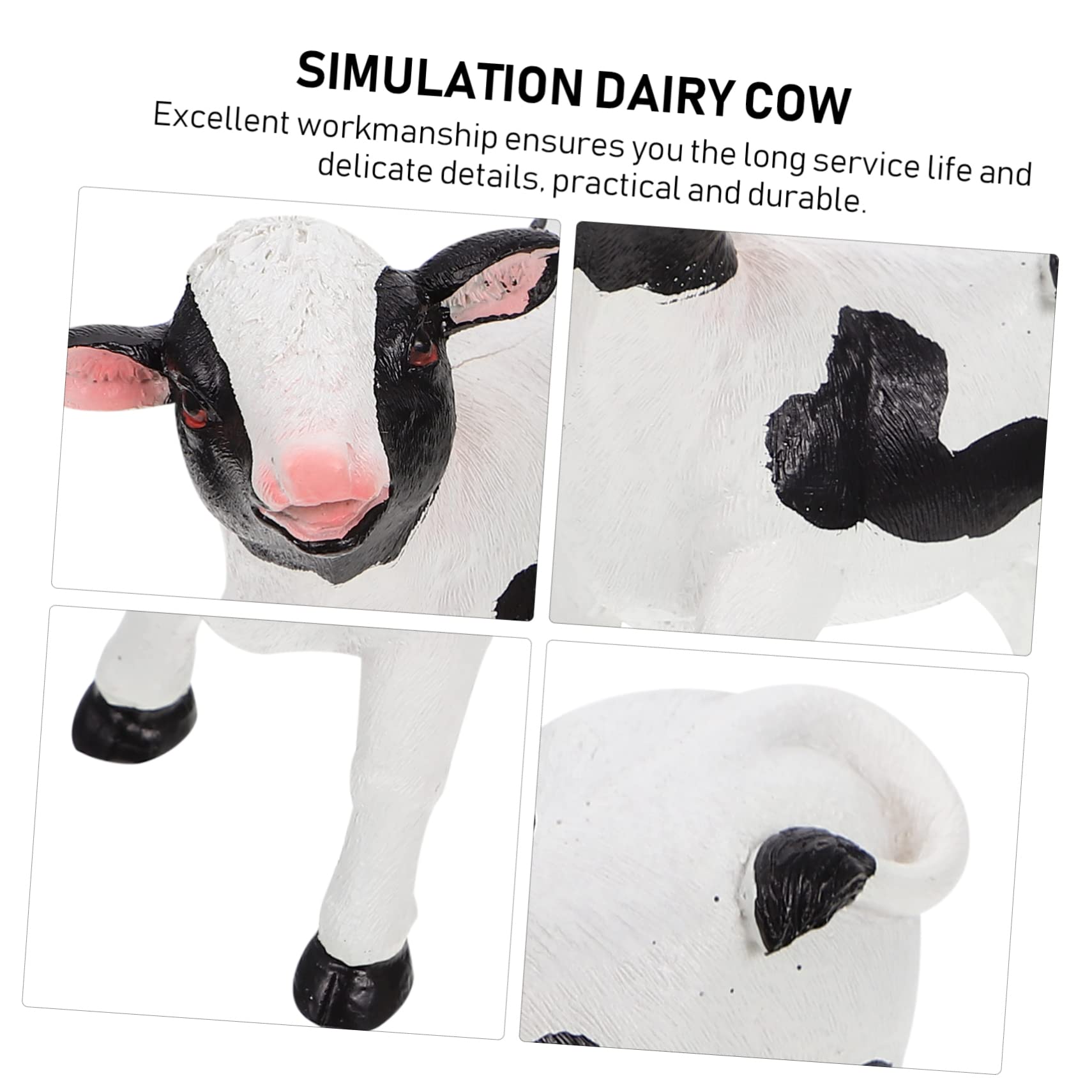 ペアー乳牛のデザイン置物