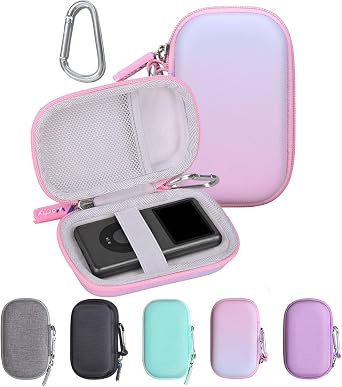 MP3 Player Case Compatible with innioasis Y1, Earbuds & USB Cable Gradient Pink Blue, Case Only