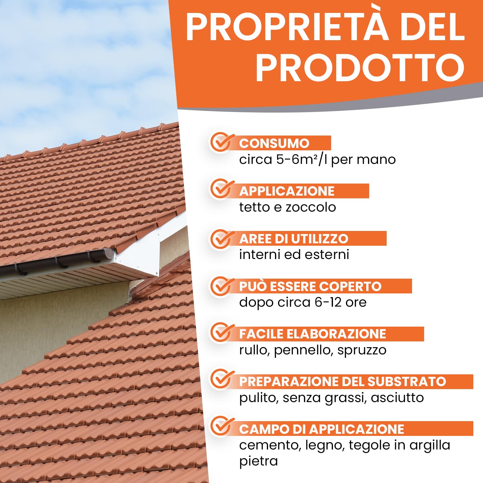 BEKATEQ Pittura per tetto Grigio antracite 20L - Vernice per tegole, calcestruzzo, legno, Eternit, bitume - Resistente ai raggi UV e alle intemperie, ad asciugatura rapida, elastico e idrofobo BE-510