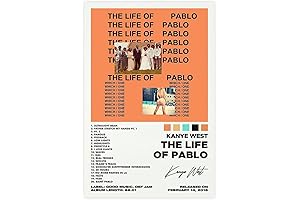 Life of Pablo Album Cover Poster, Canvas Poster Bedroom Decor Sports Landscape Unframe-style, 12x18inch(30x45cm)