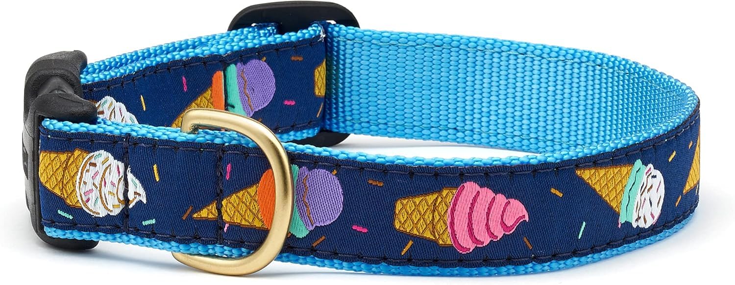Up Country Ice Cream Dog Collar, X-Small (6 to 12 inches) 5/8 inch Narrow Width