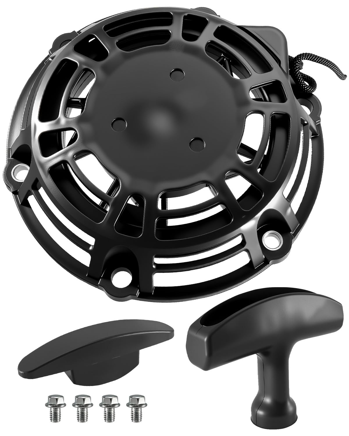 JUFWKO 56225-1201 Recoil Starter Assembly Replacement Fit for Predator Inverter Generator Surge 2000 Watt, Replace 71343 59135