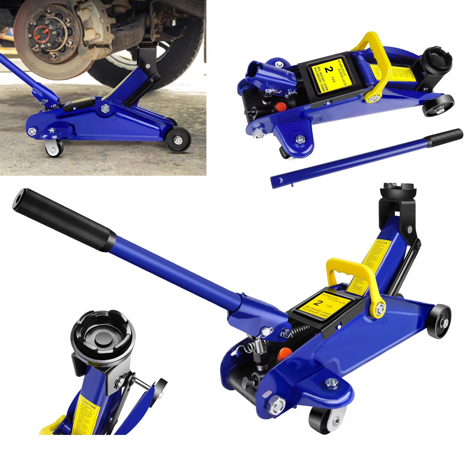 Trolley Jack Car Jack Car Trolley Lift Jack Low Profile Floor Jack,Jack Stand Hydraulic with Lift Range 5.5