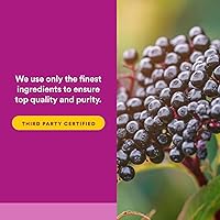 Vista 5 de Baya de saúco negro, 100 mg, 120 cápsulas blandas de acción rápida, Natural Factors