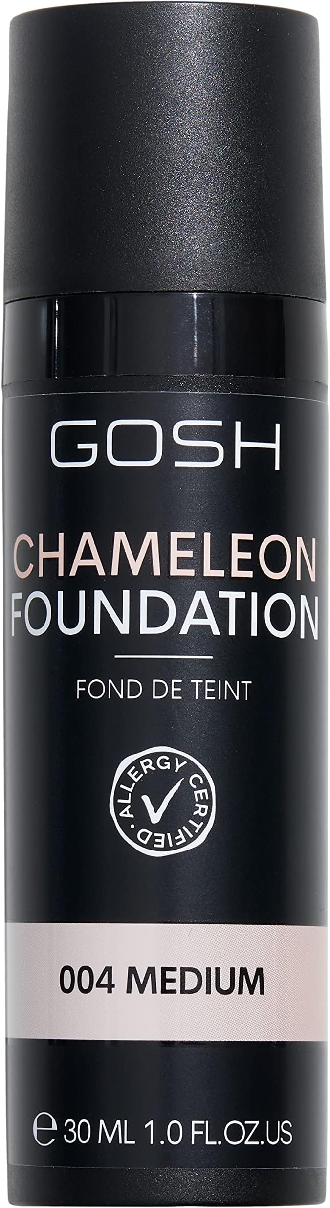 Chameleon Foundation 30 ml, Vegan, Liquid, Moisturising Makeup for a Natural Makeup Look, Cover Dark Circles & Impurities, Also Suitable for Allergy Sufferers, 004 Medium