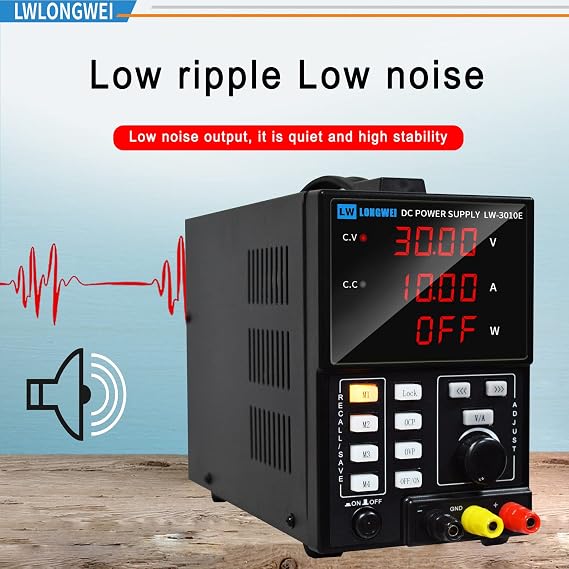 DC Power Supply Variable, Programmal Control 30V 10A Adjustable Switching Regulated DC Bench Power Supply with 4-Digits LED Power Display 5V/2A USB Output, (4sets 30V 10A)