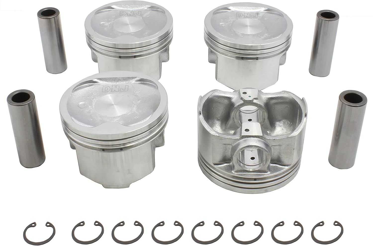 DNJ P710 Piston Set Standard for 1997-1999 Subaru Forester Impreza Legacy 2.5L H4 16V DOHC 2458cc