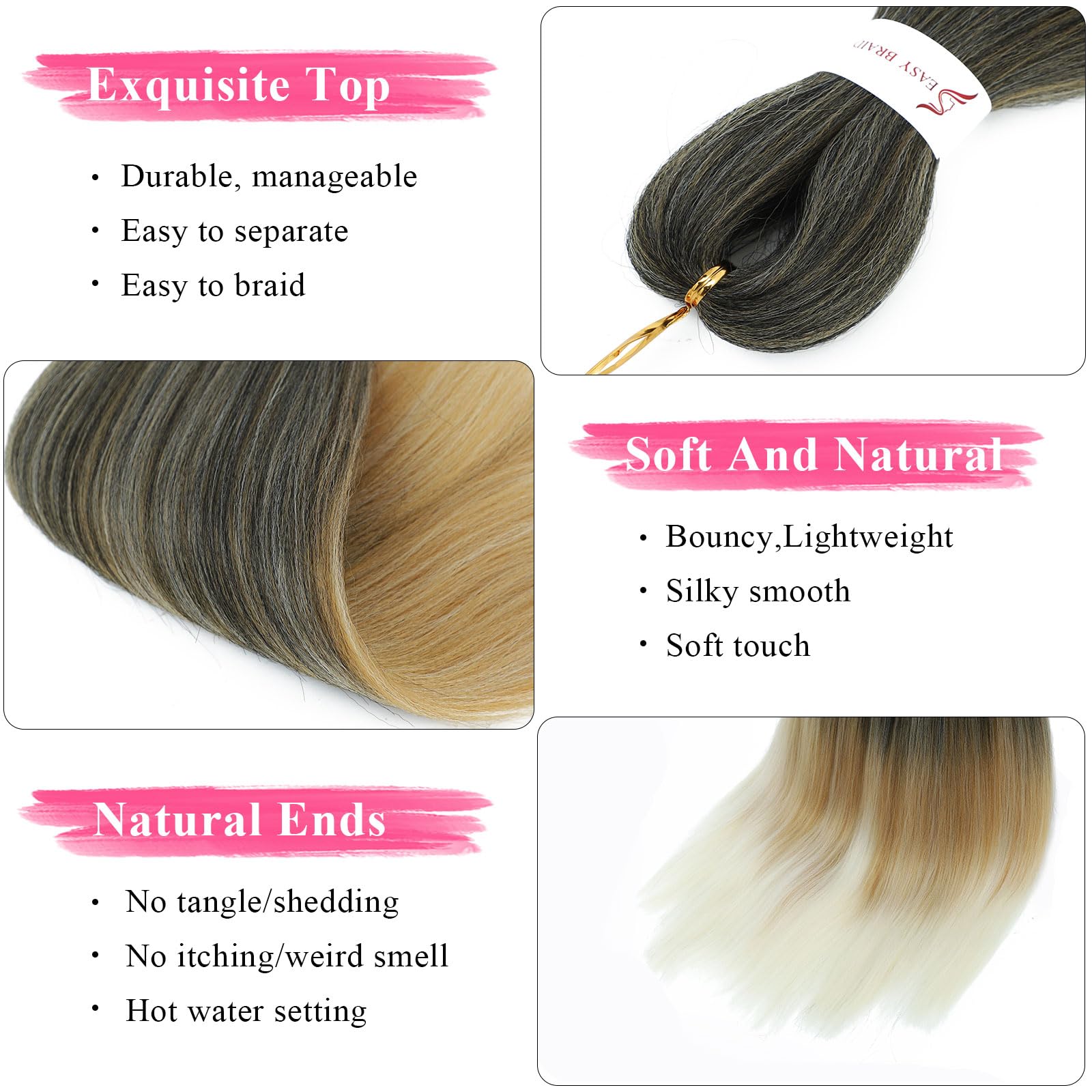 Easy Braid Pre stretched Braiding Hair Extensions - Image 4