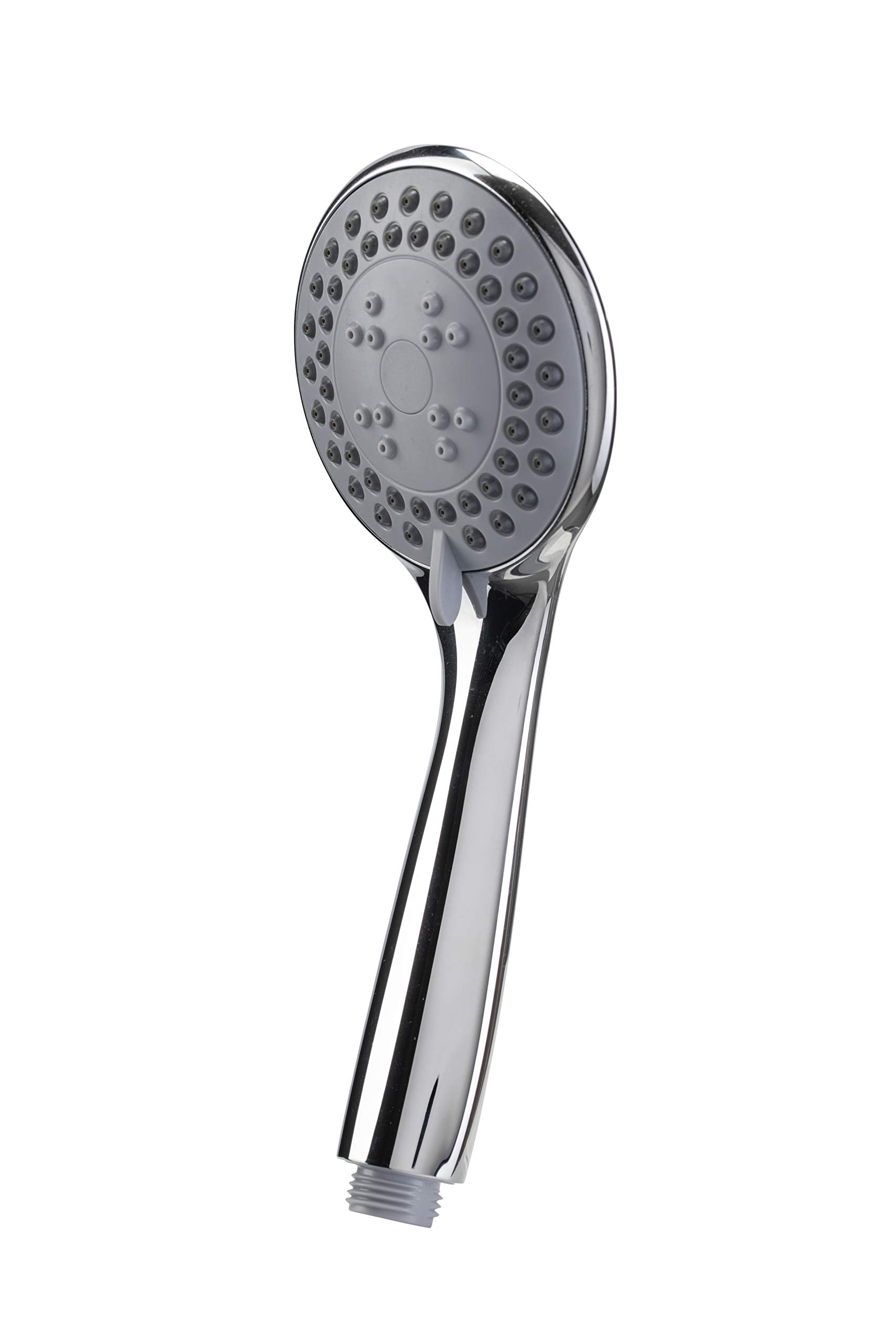 Three Function Shower Head - Chrome - Easy Clean Rubber Nozzles