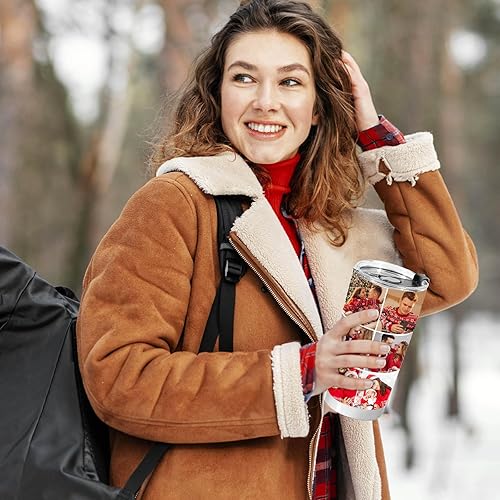 Miniatura 6 de 3UMeter Vaso personalizado con imágenes, texto, tazas personalizadas de 20 onzas para papá, mamá, amigo, tazas de café de acero inoxidable, regalo