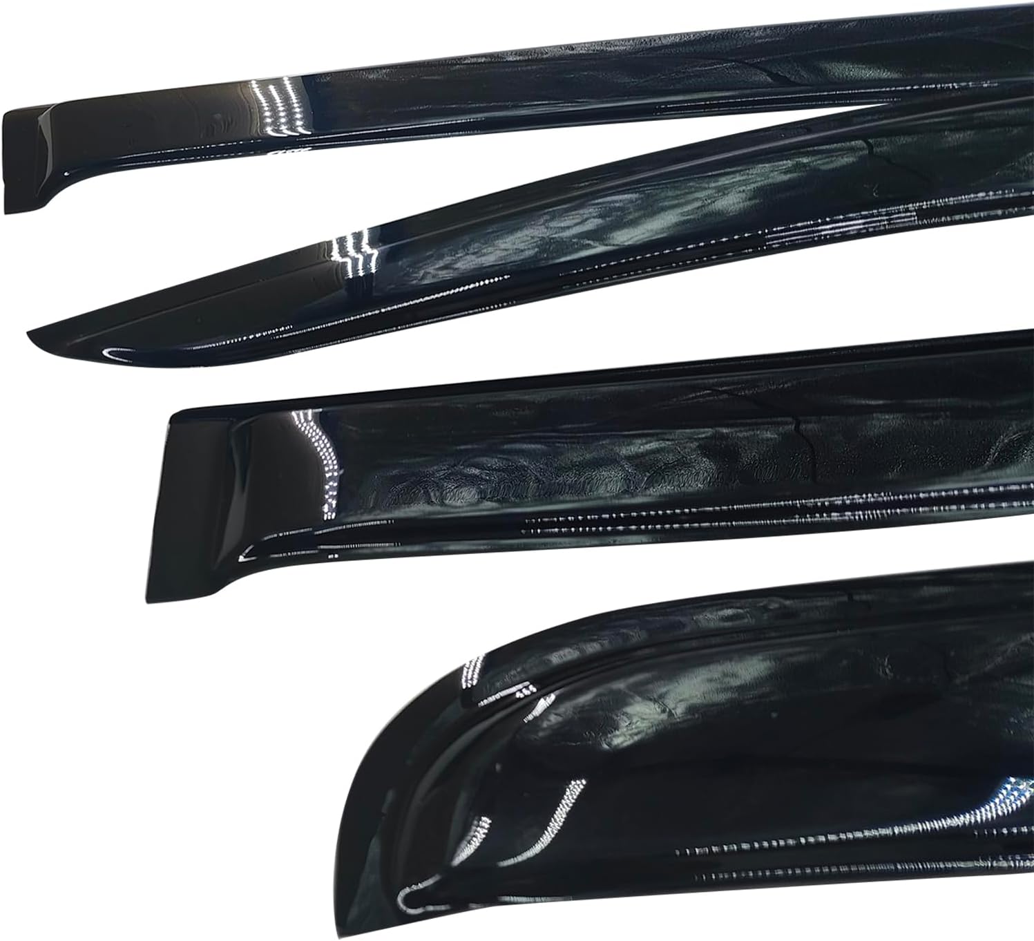 DYRDINSHOW Rain Guards for Tacoma Double Cab 2024 2025, 5 Seats Tacoma Vent Visor, Rain Guard Window Visors for Car Window, Window Wind Deflectors & Visors