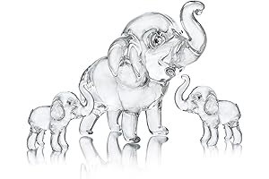 Enticing Trio of Figurine Elephants by HD Crystal Gifts