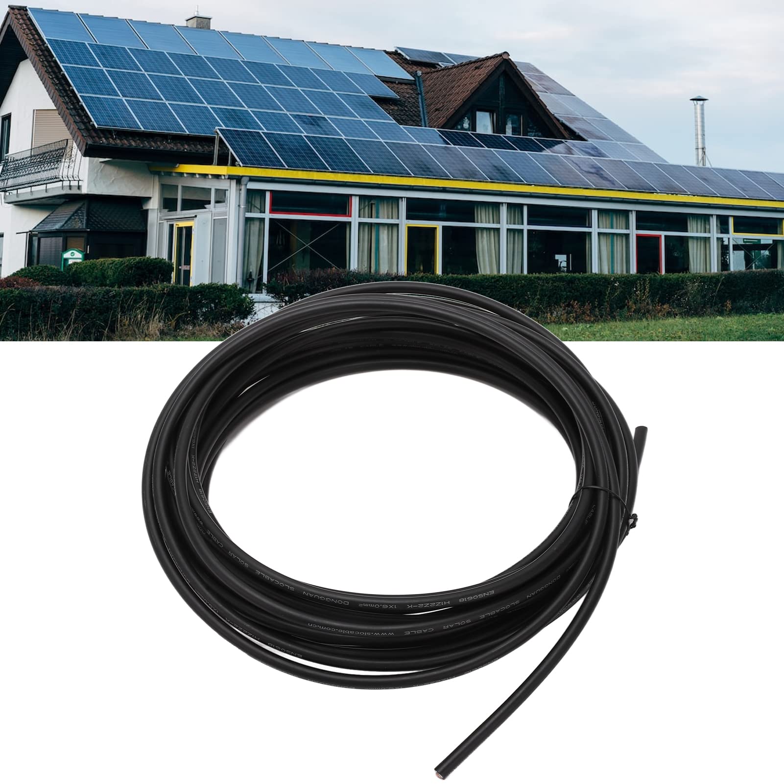 Cavo per Pannelli Solari Cavo Fotovoltaico Solare XLPE 10mm² 50m 164ft Resistente alle Alte Temperature Bassa eccentricità per Tecnici di Installazione di Energia Solare (#5)