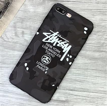 Amazon Co Jp Stussy ステューシー Iphone7plus 対応 ケースファッションデザインケース スマホケース 闇 英字 Logoデザイン スケルトン 保護 極薄 軽量 Iphone7plus 家電 カメラ