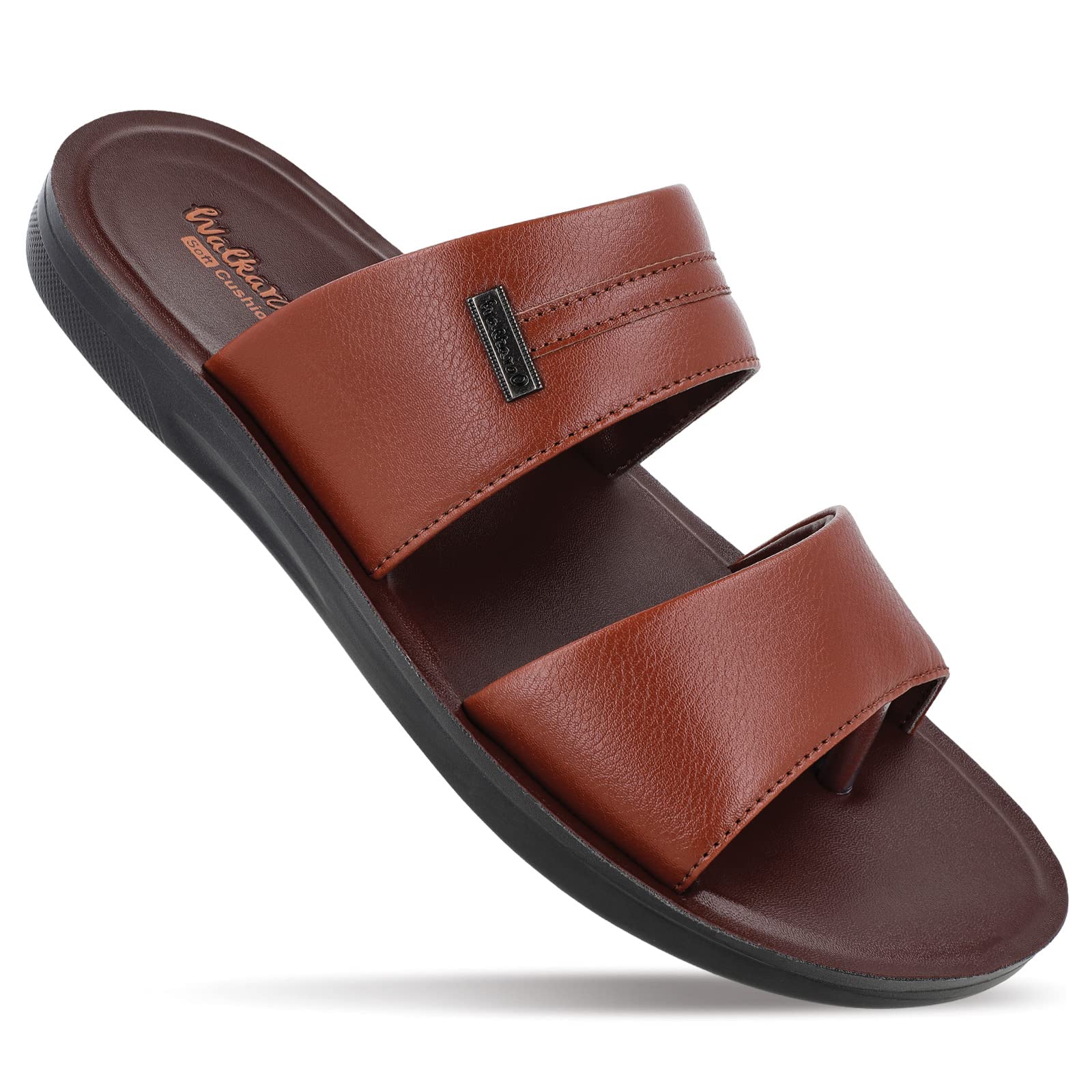 WALKAROO WE1328 Mens Sandals for dailywear and regular use for Indoor & Outdoor - B Brown (B0CLJ442TY) Amazon Price History, Amazon Price Tracker