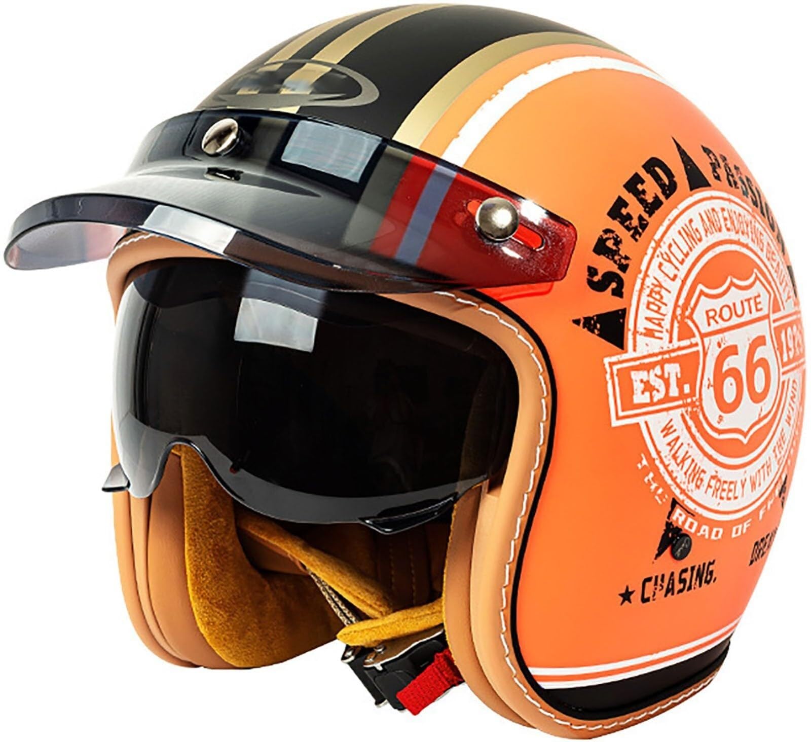 Casque rétro demi casque au design vintage intemporel