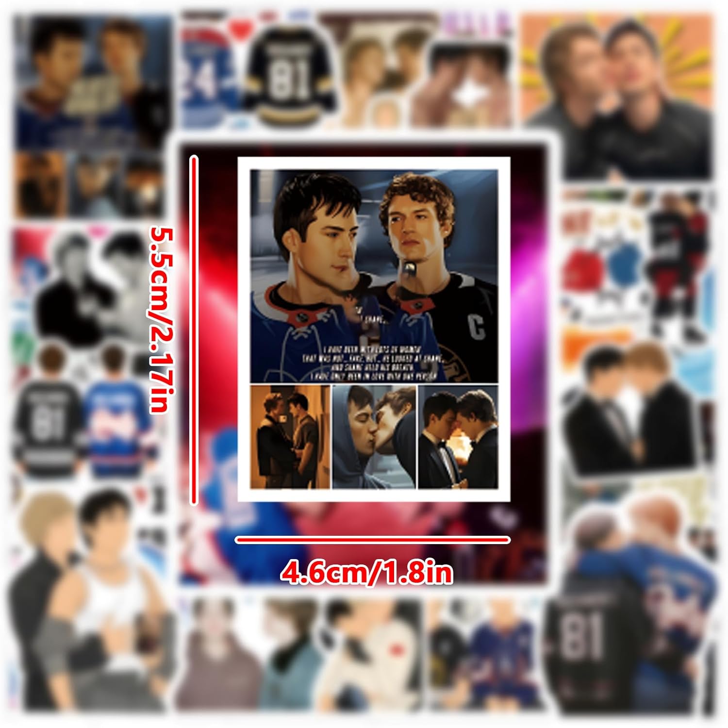 Heated Rivalry Stickers a Spicy Gay Hockey Romance Movie TV Show Sticker Waterproof Vinyl for Luggage, Laptop,Phone - Image 6