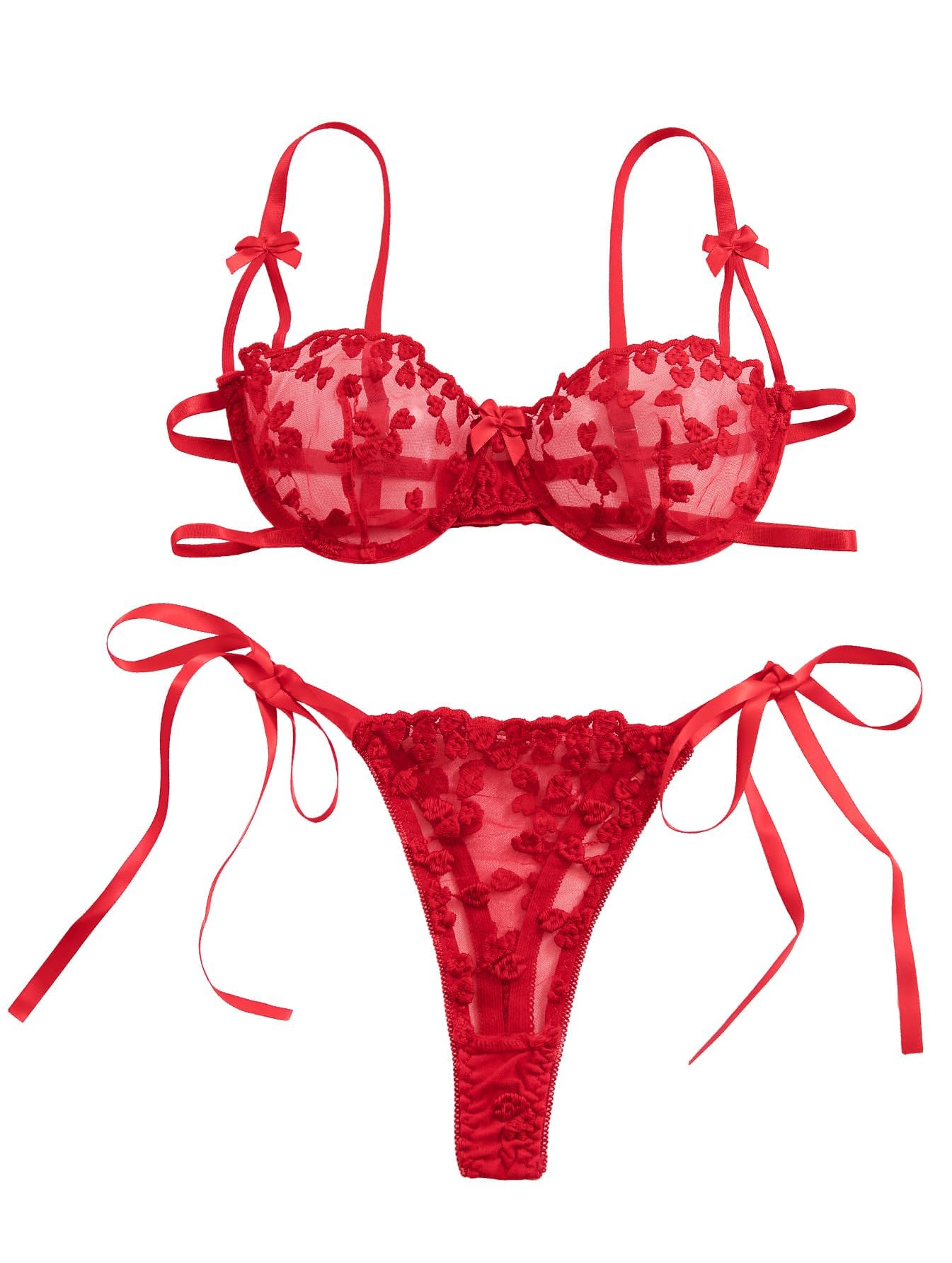 Lilosy Sexy Lingerie Set 2 Piece Women Bra and Panty