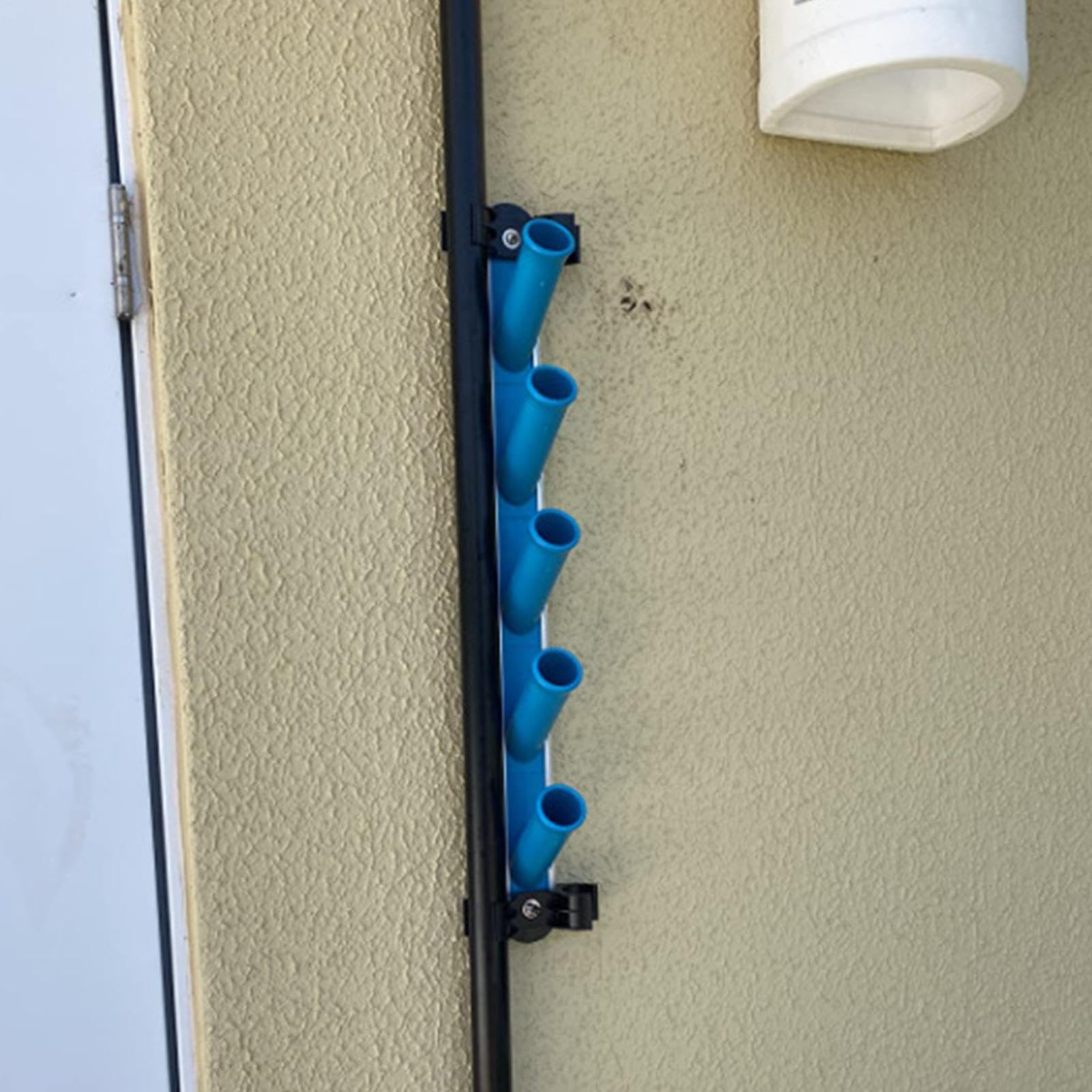 Pool Tool Organizer – 23.62 Inch Swimming Pool Storage Rack | Aluminum Vacuum Hose Storage – Holds Up to 5 Cleaning Accessories & 2 Poles Keeps Pools Area Tidy & Resistant to Outdoor Córrosion