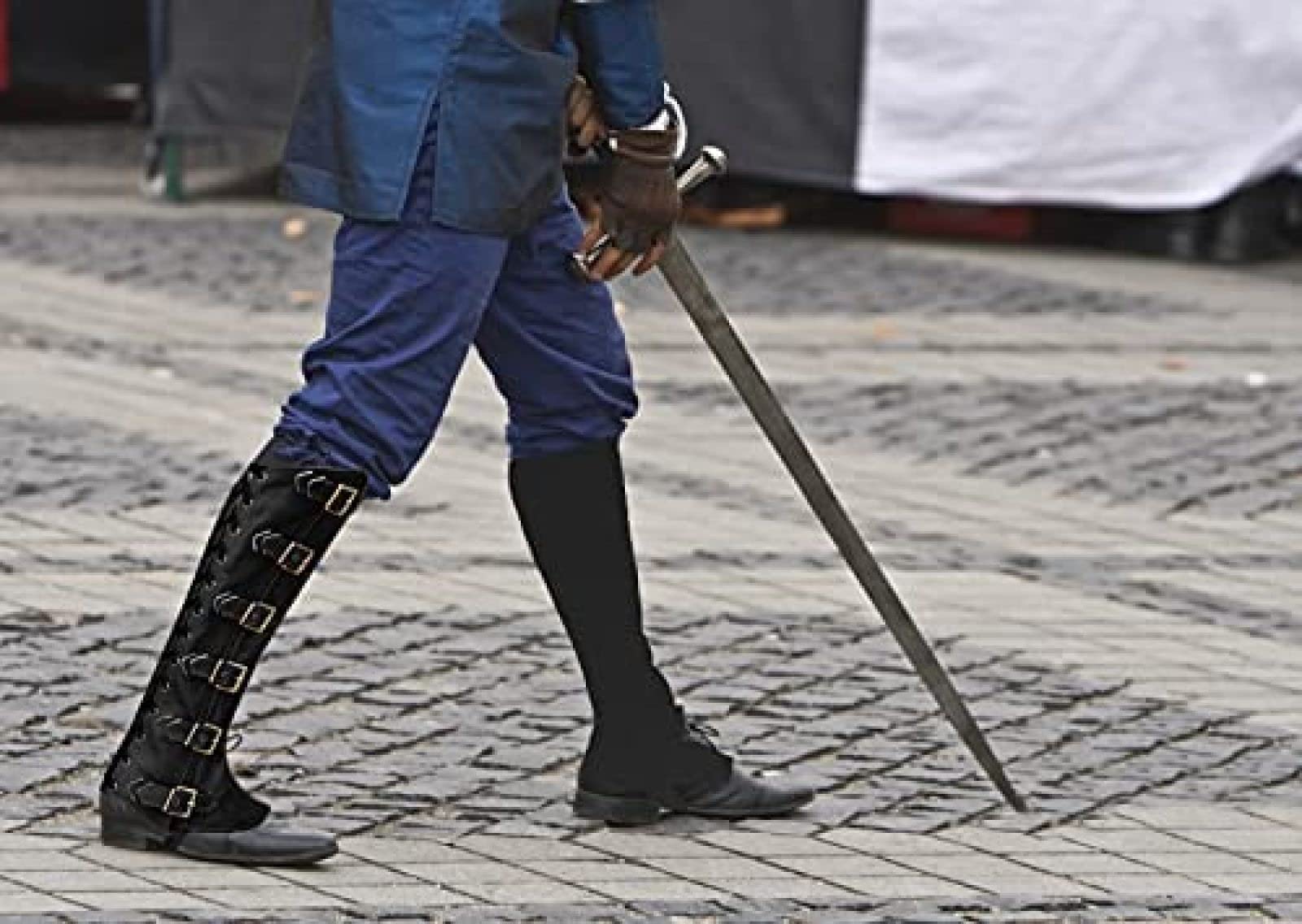 Ghette da caccia regolabili in pelle vintage serpente impermeabile stivali da neve gotici steampunk uomo donna | escursionismo alpinismo escursionismo cosplay