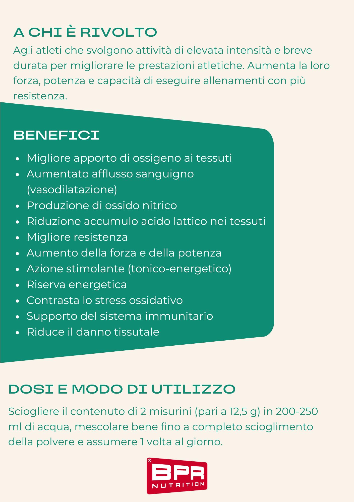 BPR Nutrition - PUMP PRE-WORKOUT CAFFEINE FREE 250 g - Booster ideale per chi pratica sport intensi