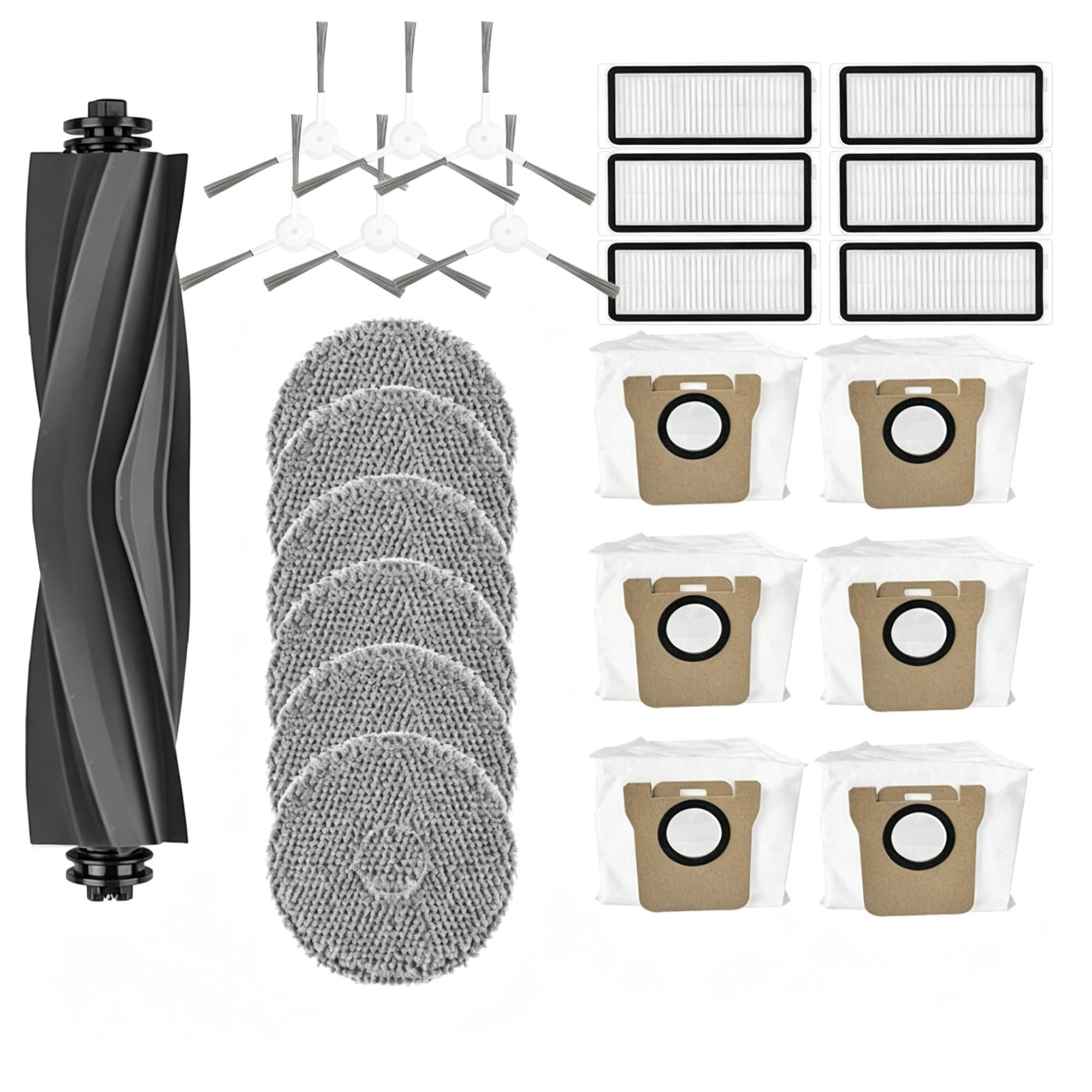 Fgfhkjhl 25Pcs Set Compatible For Dreame Robot Vacuum Cleaner Complete Replacement Parts Kit