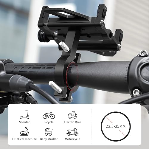 Miniatura 4 de Soporte para teléfono de bicicleta, soporte de teléfono para motocicleta, soporte de aleación de aluminio para bicicleta de montaña para iPhone 15