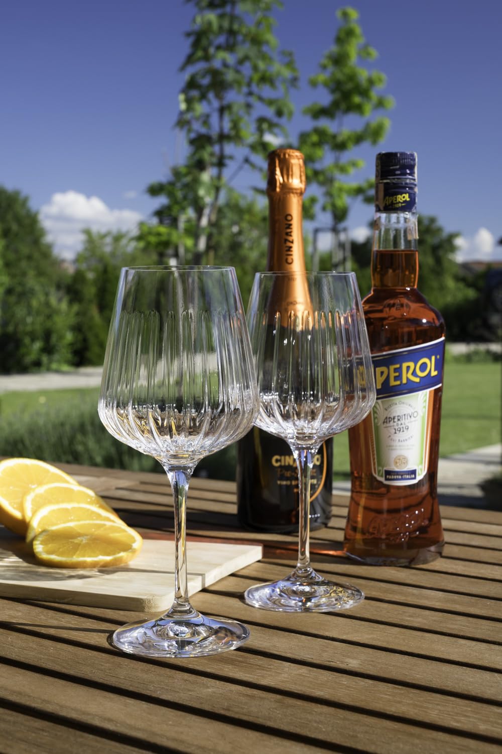 DIAMANTE Crystal Spritz Broadway Cut Lot de 2 verres en verre Motif Broadway Idéal pour Aperol Spritz, Wine Spritzer, Gin Fizz