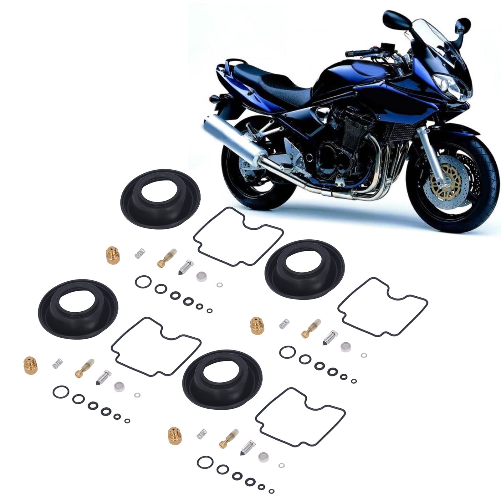 Amazon | オートバイ キャブレター修理キット スズキ GSF1200 