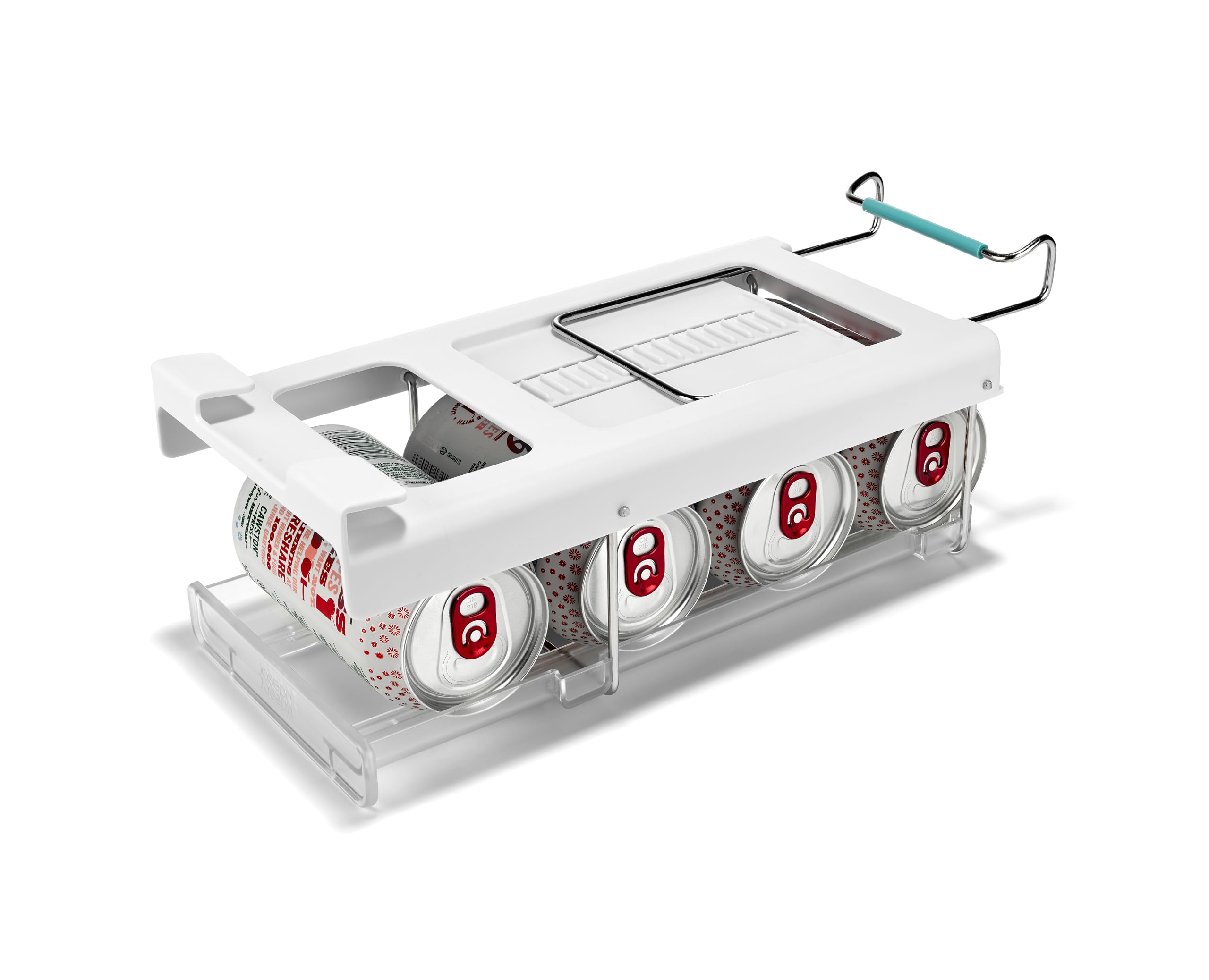 Joseph Joseph FridgeStore Foldable Under-shelf Fridge Storage Can dispenser, space saving holder. Fits shelves with depth of 26-38cm