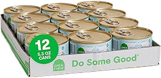 Open Farm Canned Kitten Food, Pate for Complete & Balanced Nutrition, Grain Free and Legume-Free Wet Kitten Food, Chicken & Salmon Recipe, 5.3oz Cans (Case of 12)