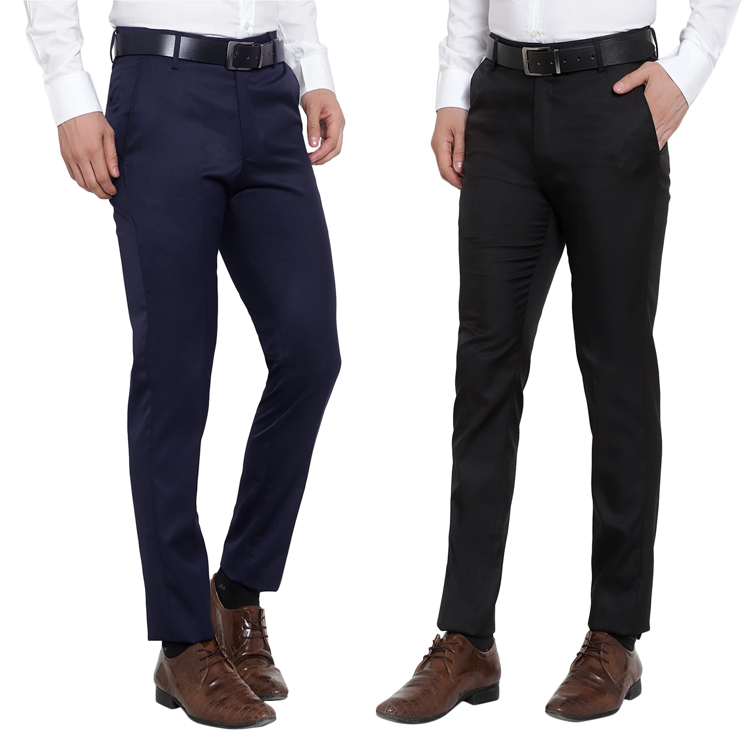RR Fashion Men's Regular Formal Trouser (Pack of 2)-picture-34