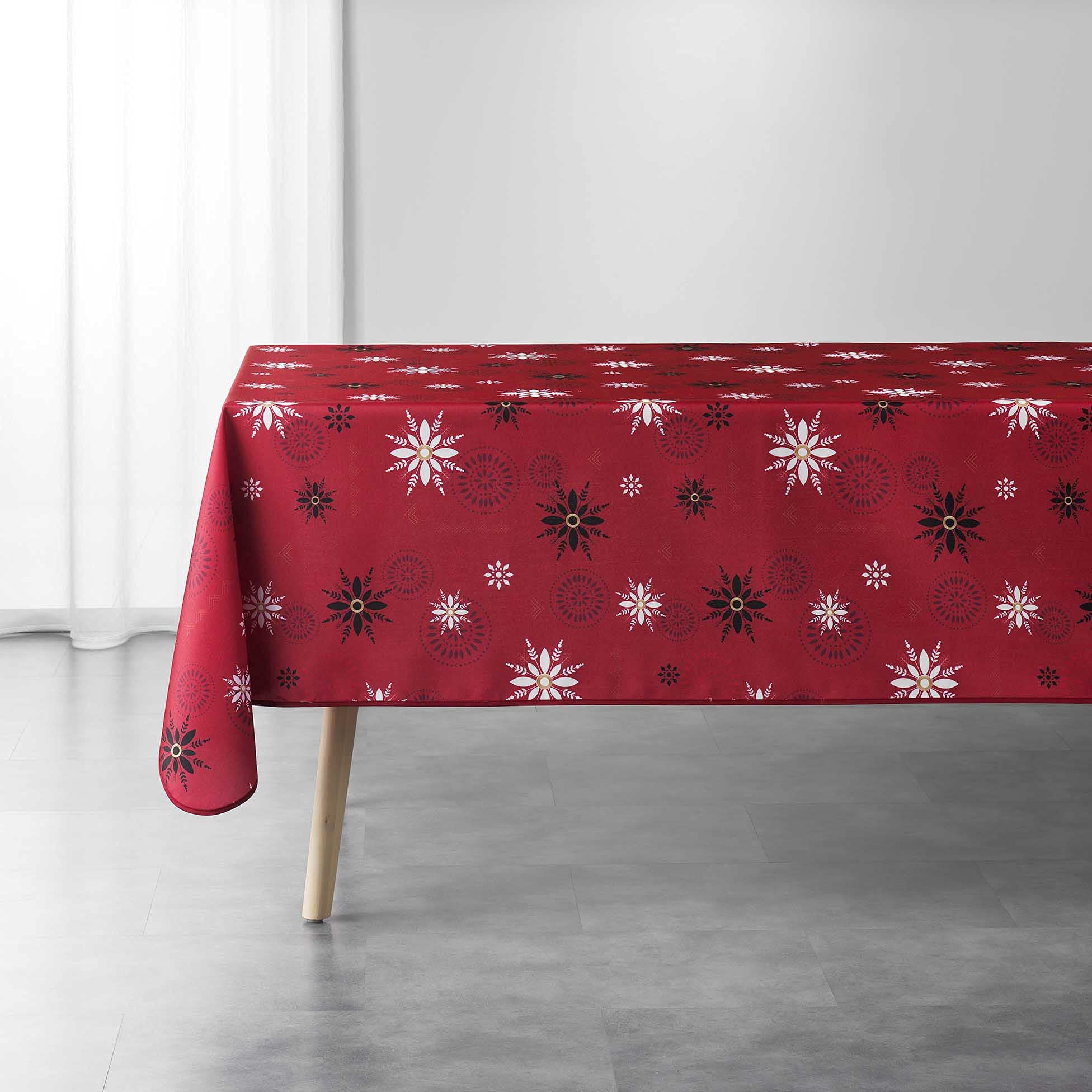 Douceur d'Intérieur Enchante Rectangular Tablecloth 150 x 240 cm Red