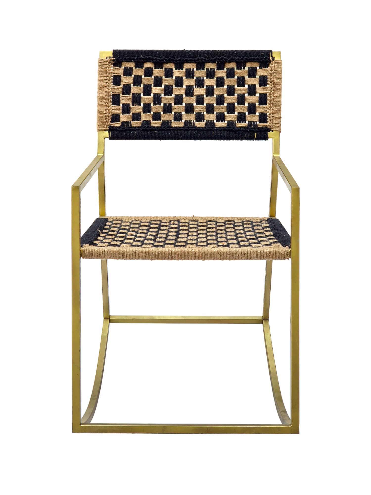 IMPREXIS STORE Hand-Woven Iron Powder Coated Rocking Chair 1
