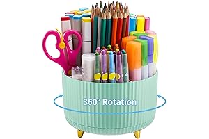 Marbrasse Rotating Desk Organizer, Mint (2023 Upgraded 360°)