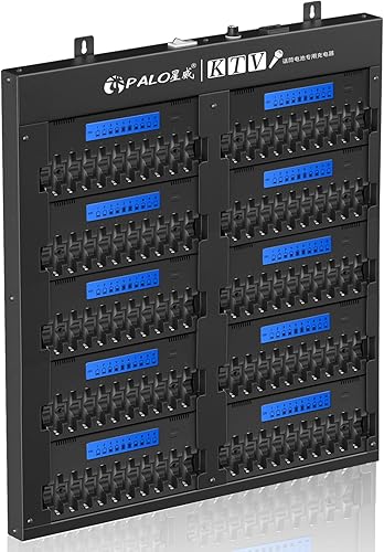 Cargador de batería AA de 100 bahías alto LCD inteligente para KTV 1.2 V NIMH doble A baterías recargables a granel con función de descarga