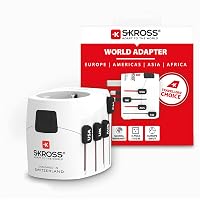 SKROSS | 1.103145 | PRO Light | Adattatore Universale da Viaggio a 2 e 3 Poli per