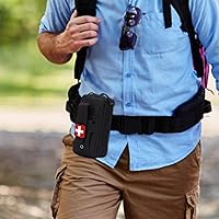 Vista 6 de Rip-Away EMT Medical Aid IFAK bolsa de salvamento de vida, bolsa de kit de ayuda médica bolsa de viaje farmacia bolsa de camping al aire libre Negro