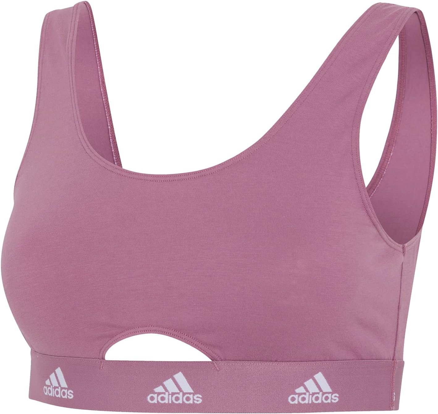 adidas Womens Cotton Logo Scoop Bralette - Image 7