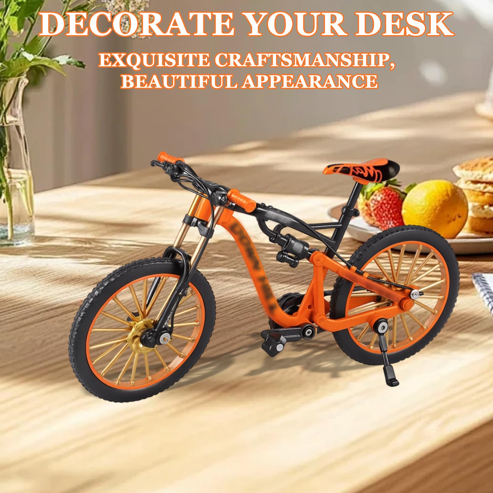 MXHBSTP Finger Mountain Bike, Miniature Bike Toy for Desk Decoration and Finger Play 10 x 17 cm - Image 4