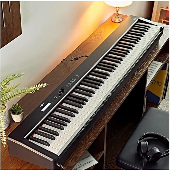 Keynote Compact Digital Stage Piano, 88 Keys, Matte Black