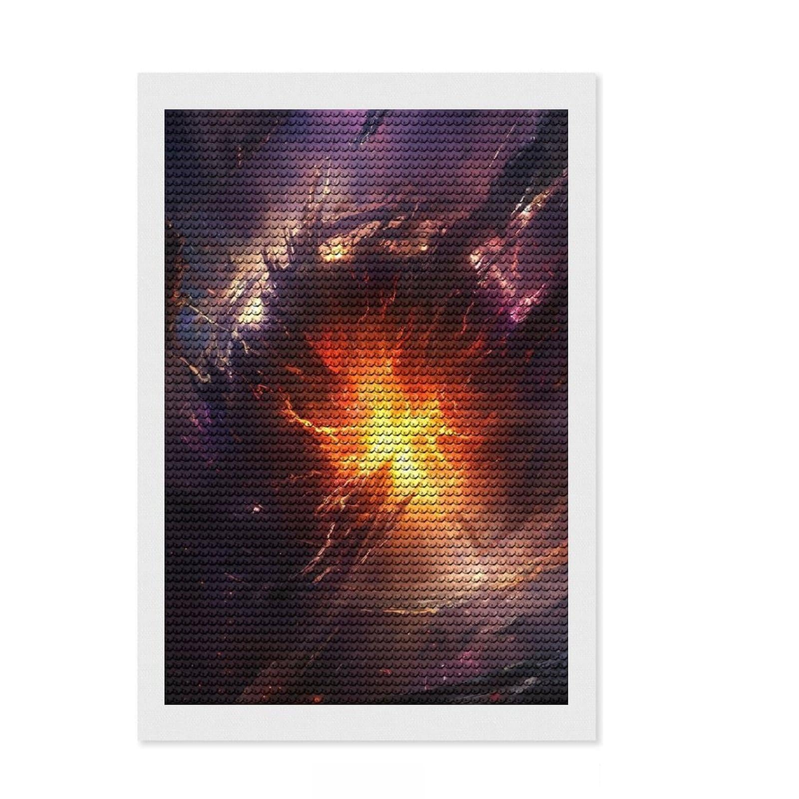 Junmoney Planet Detonation Diamond Painting Set 8"x12", Festive Home Decor, with Tool Kit, Gift Idea, Thoughtful Present, Creative Hobby